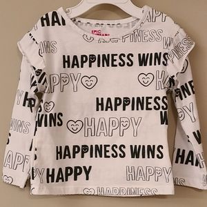 "Happiness Wins" long sleeved tee shirt